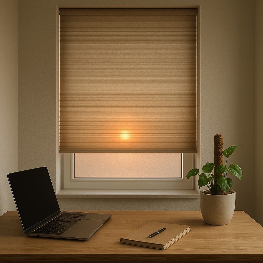 Roller shutters opening automatically with Apple Home at sunrise