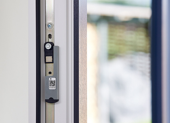 Siegenia Smart Sensor integrated in a window frame