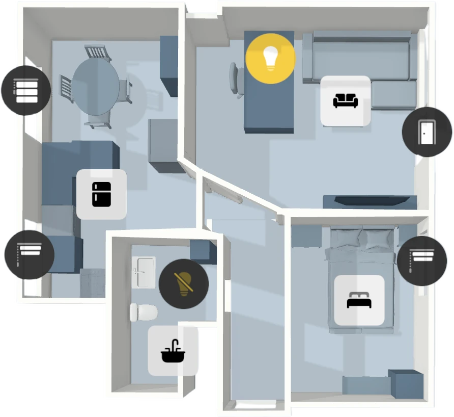 Interactive 3D floor plan in Controller for HomeKit