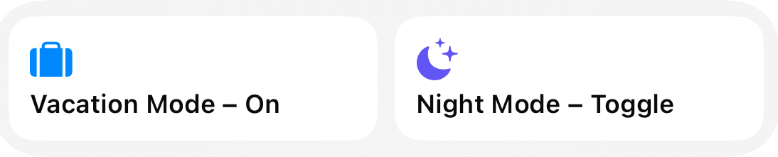 Widgets for virtual states in Controller for HomeKit
