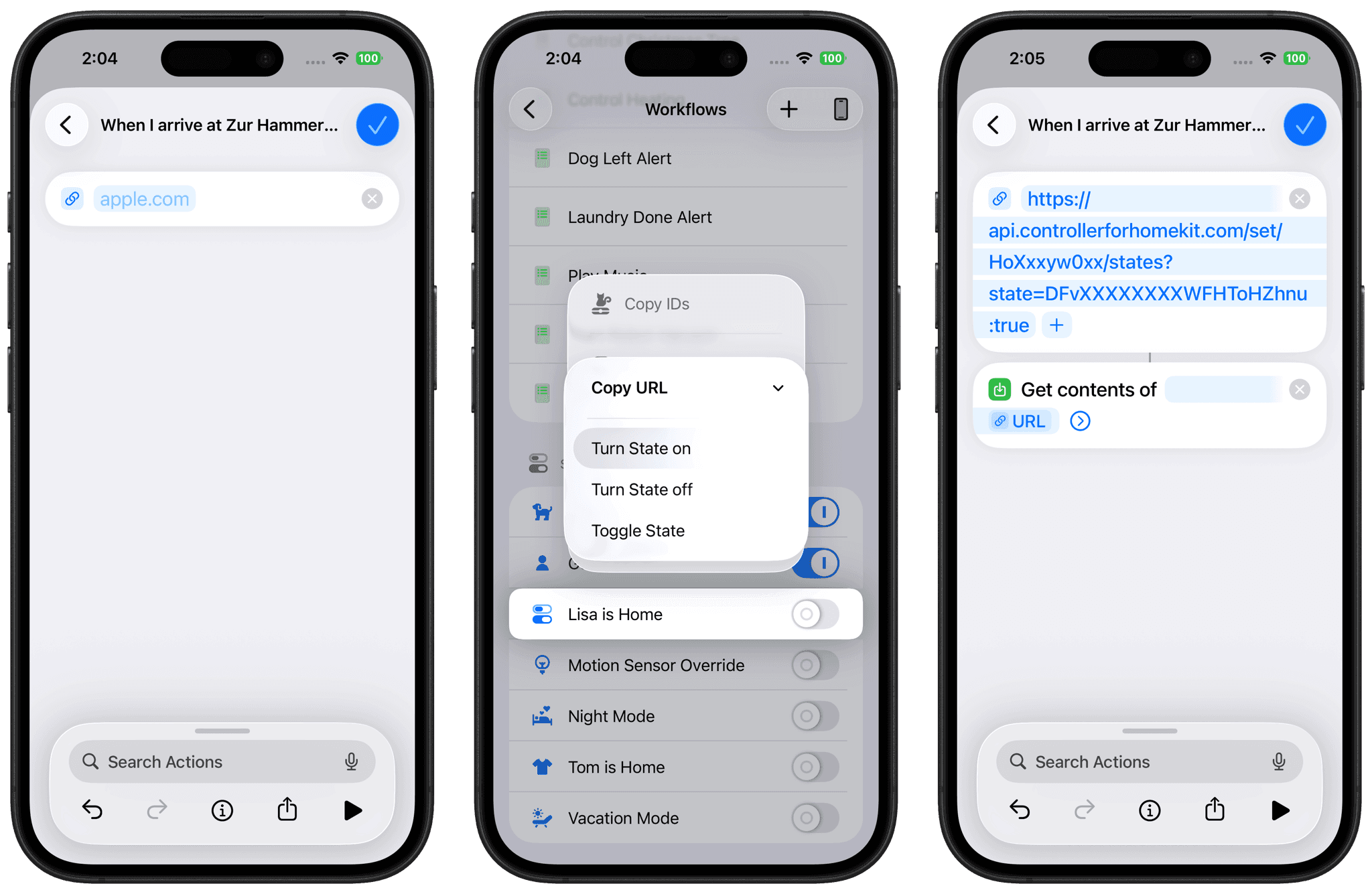 Shortcut using URL and Get Contents of URL