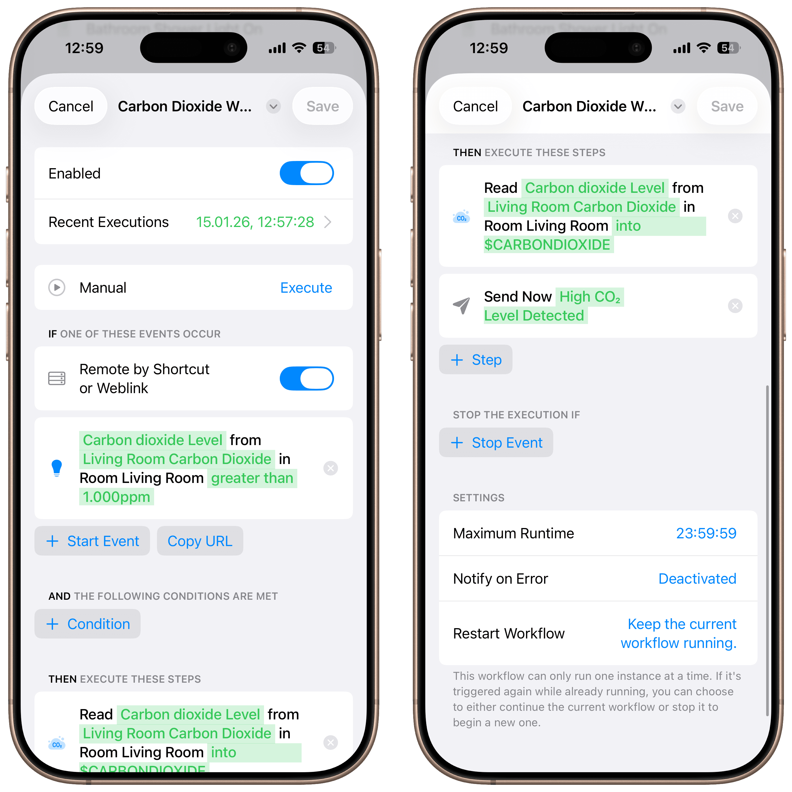 Final notification result preview