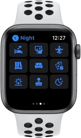 Apple Watch scene control screen