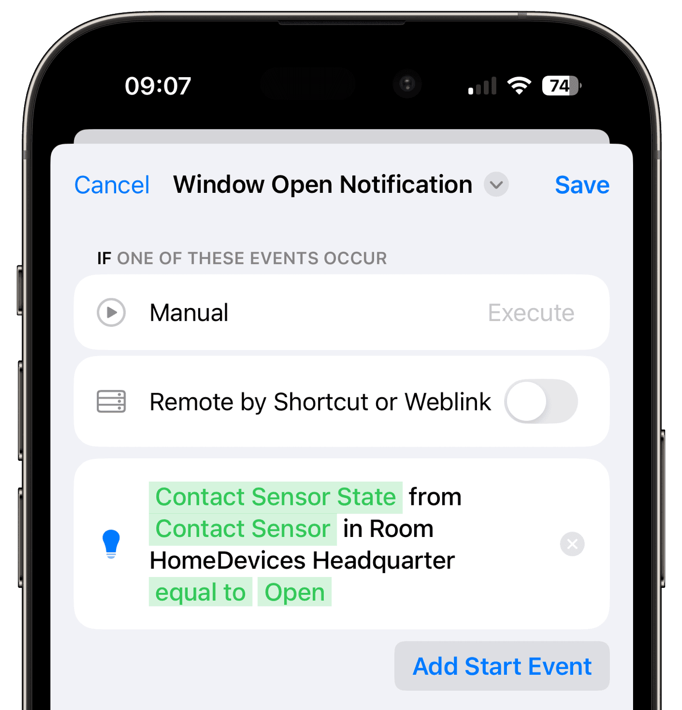 Final overview of open window reminder workflow